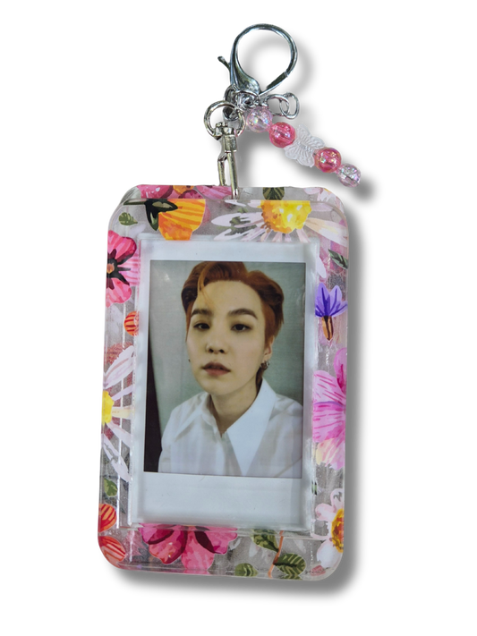 Custom Photo Keychain - Pressed Flowers Acrylic