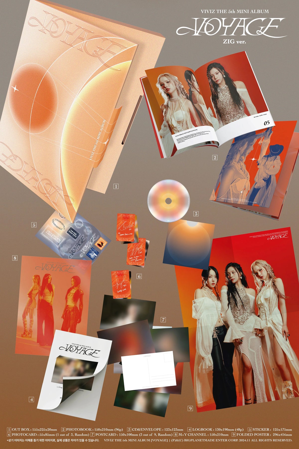 VIVIZ - 5th Mini Album [VOYAGE] (Random Ver.)