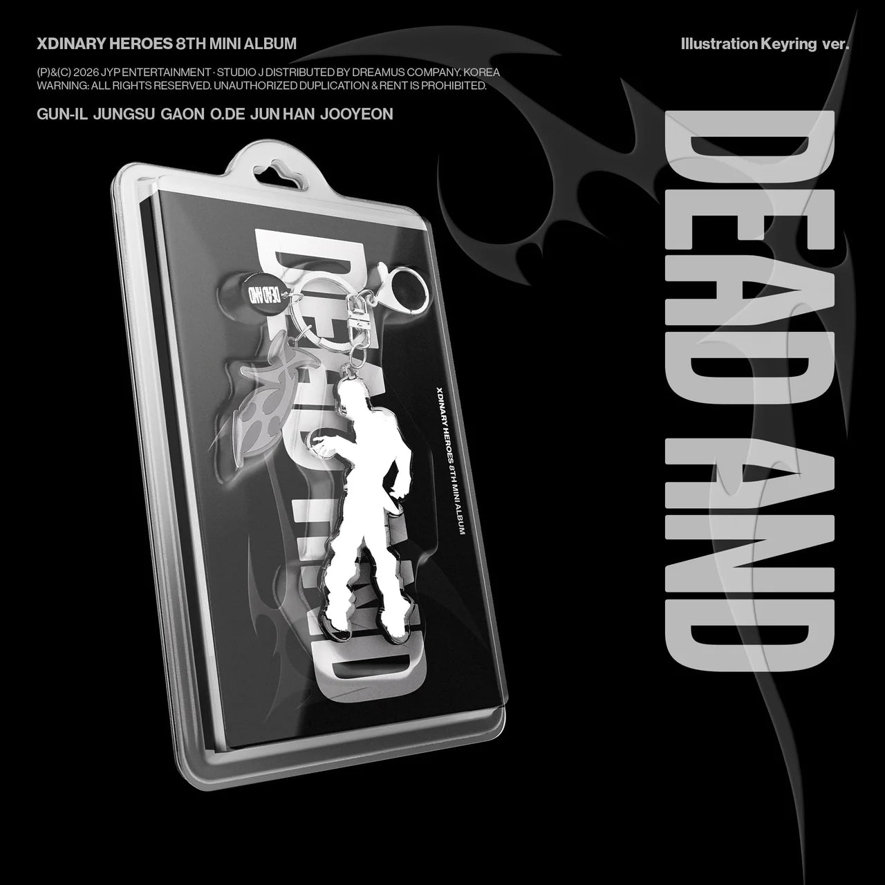 Xdinary-Heroes - 8th Mini Album [DEAD AND] Illustration Keyring Ver.