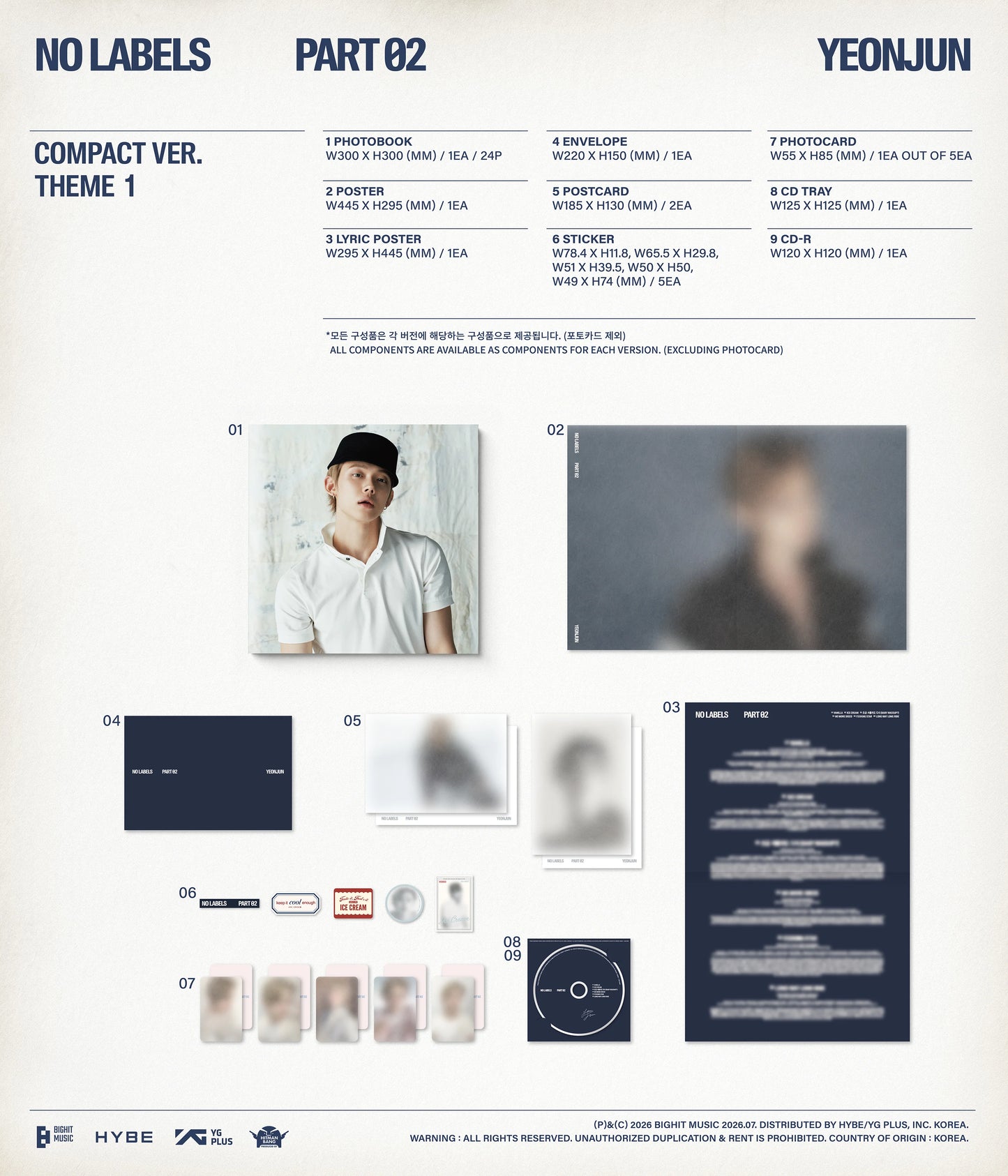 YEONJUN - [NO LABELS: PART 02] Compact Ver.