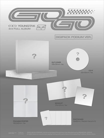 (9/15) Preorder YOUNGTAK - 3rd Album GOGO DIGIPACK Versions