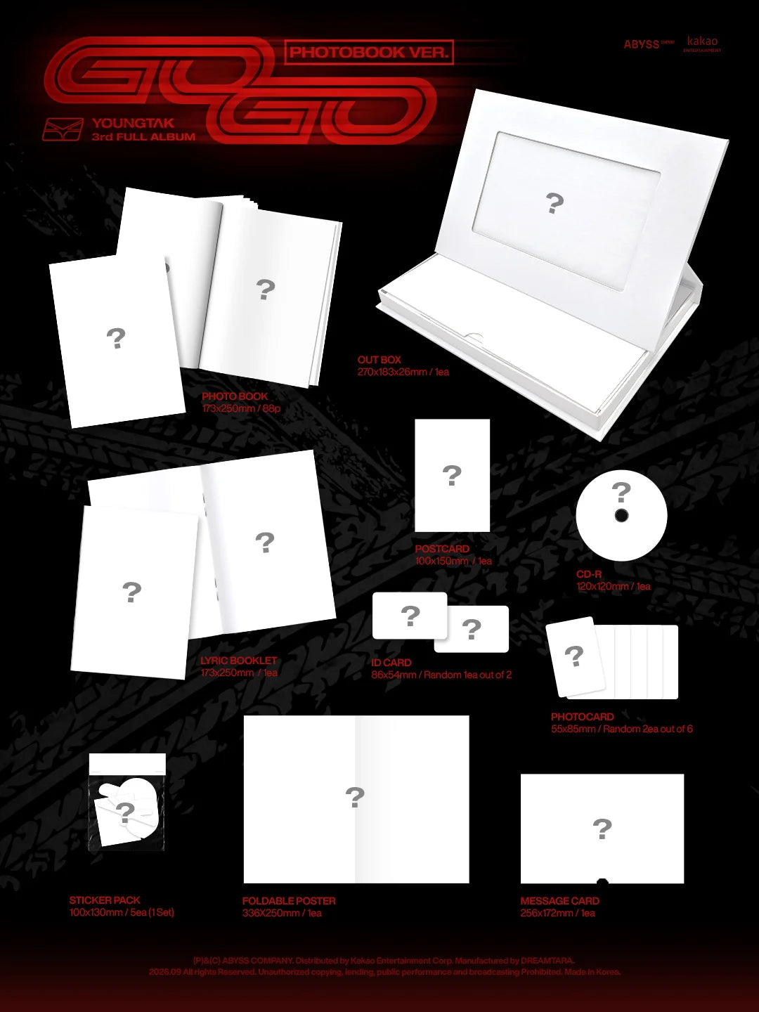 (9/15) Preorder YOUNGTAK - 3rd Album GOGO PHOTOBOOK Ver.