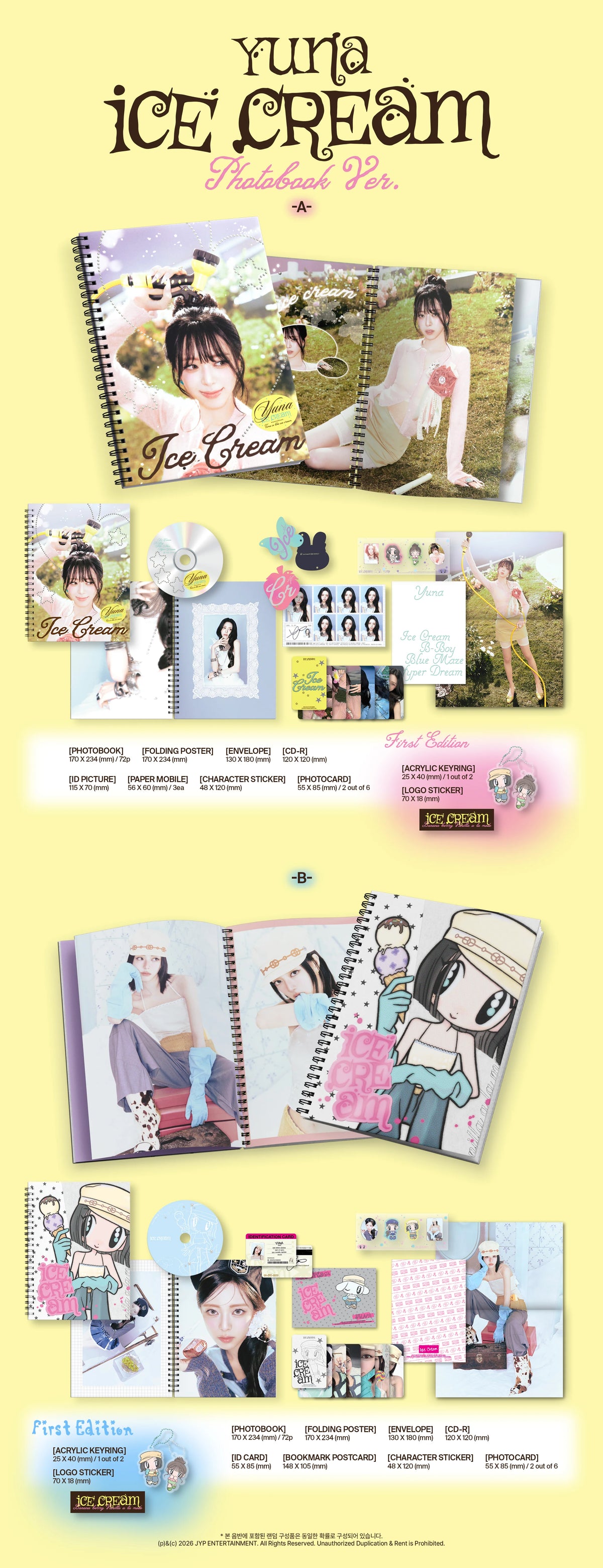 YUNA (ITZY) - [Ice Cream] Photobook Ver.