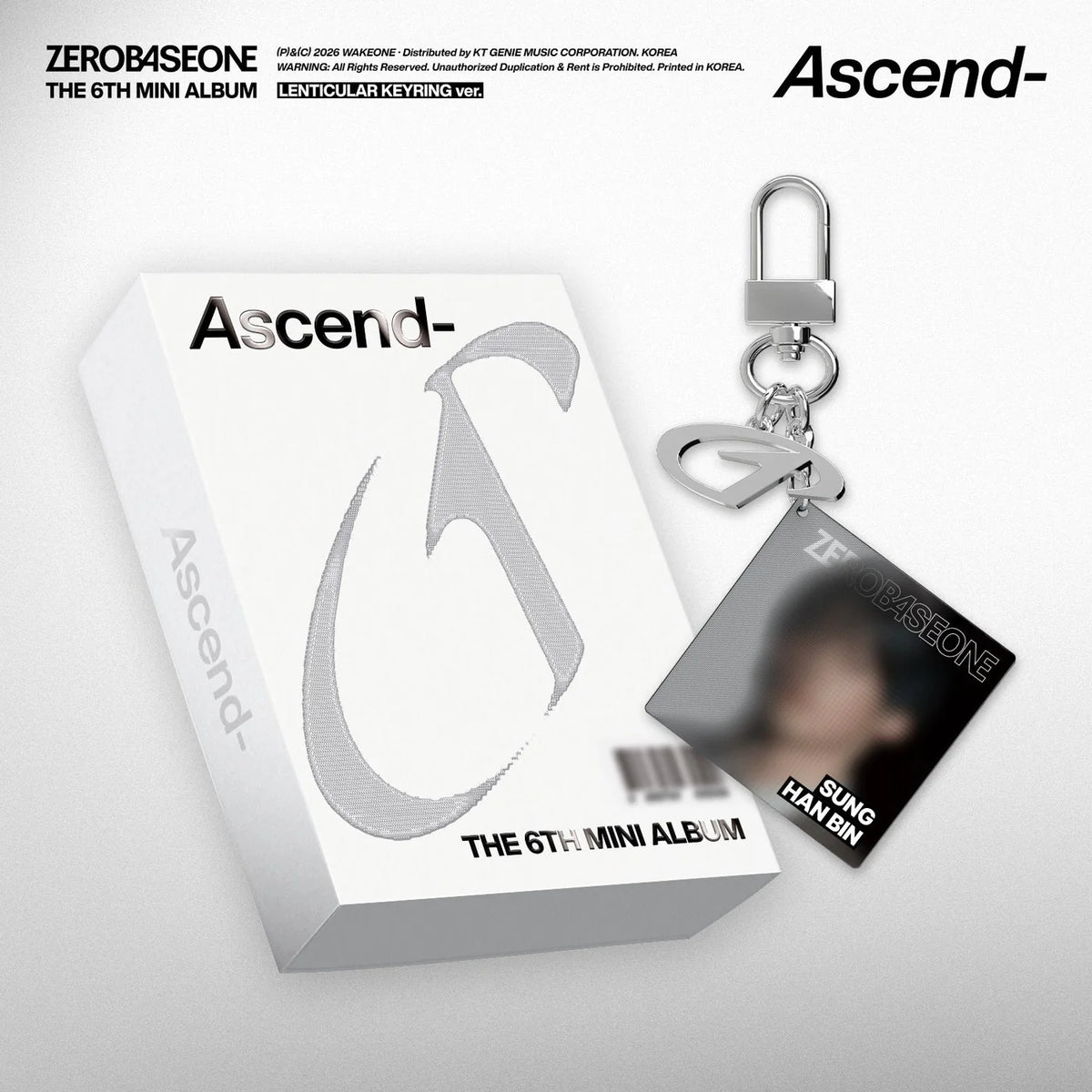ZEROBASEONE - 6th Mini Album [Ascend-] LENTICULAR KEYRING Ver. RANDOM