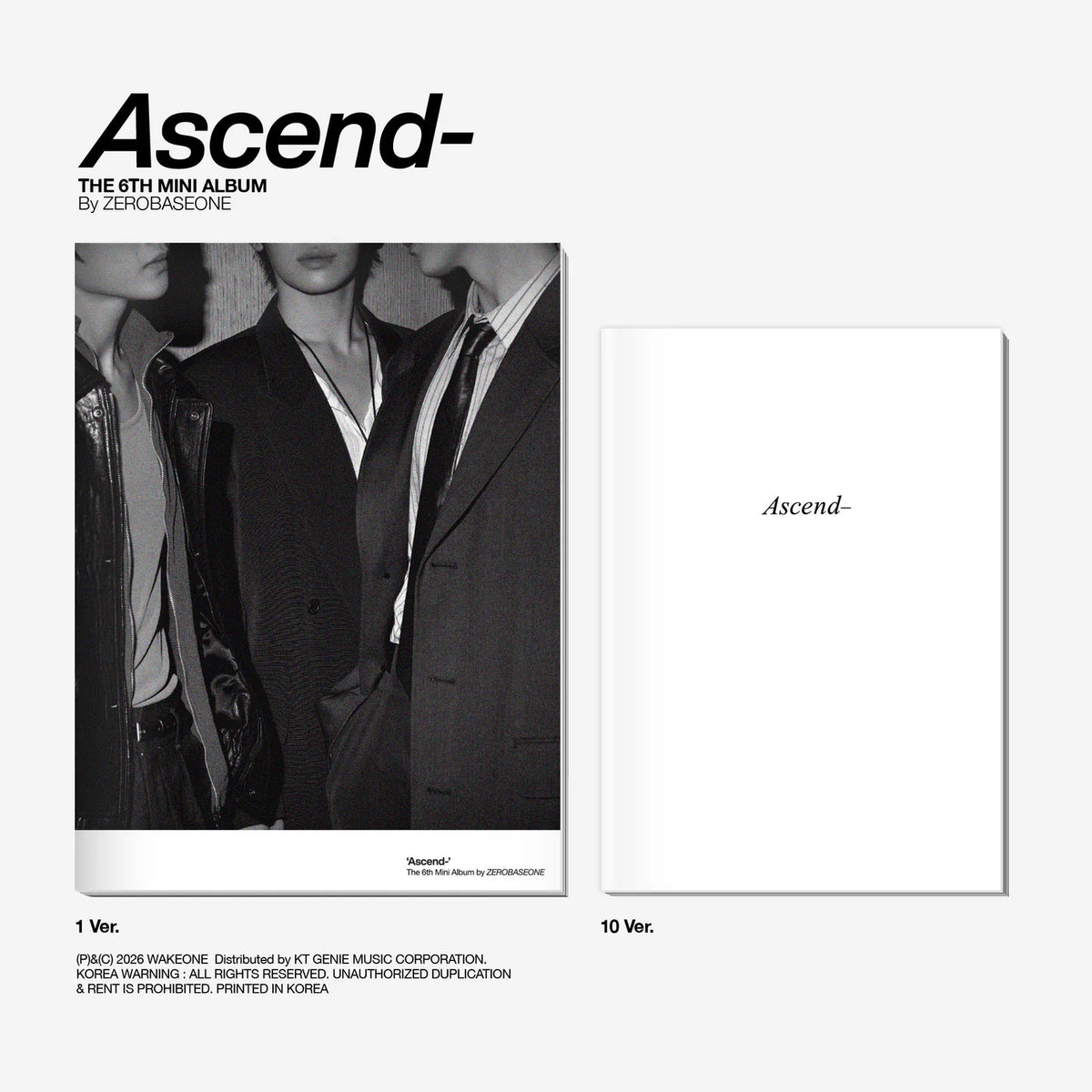 ZEROBASEONE - 6th Mini Album [Ascend-] Photobook Ver.