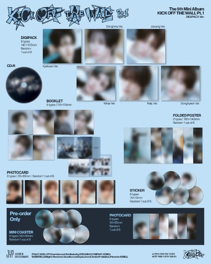 (10/4) preorder KickFlip 5th Mini Album KICK OFF THE WALL Pt.1 (DIGIPACK Ver.)