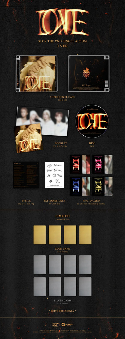 XLOV - [I ONE] 2nd Single Album RANDOM Version