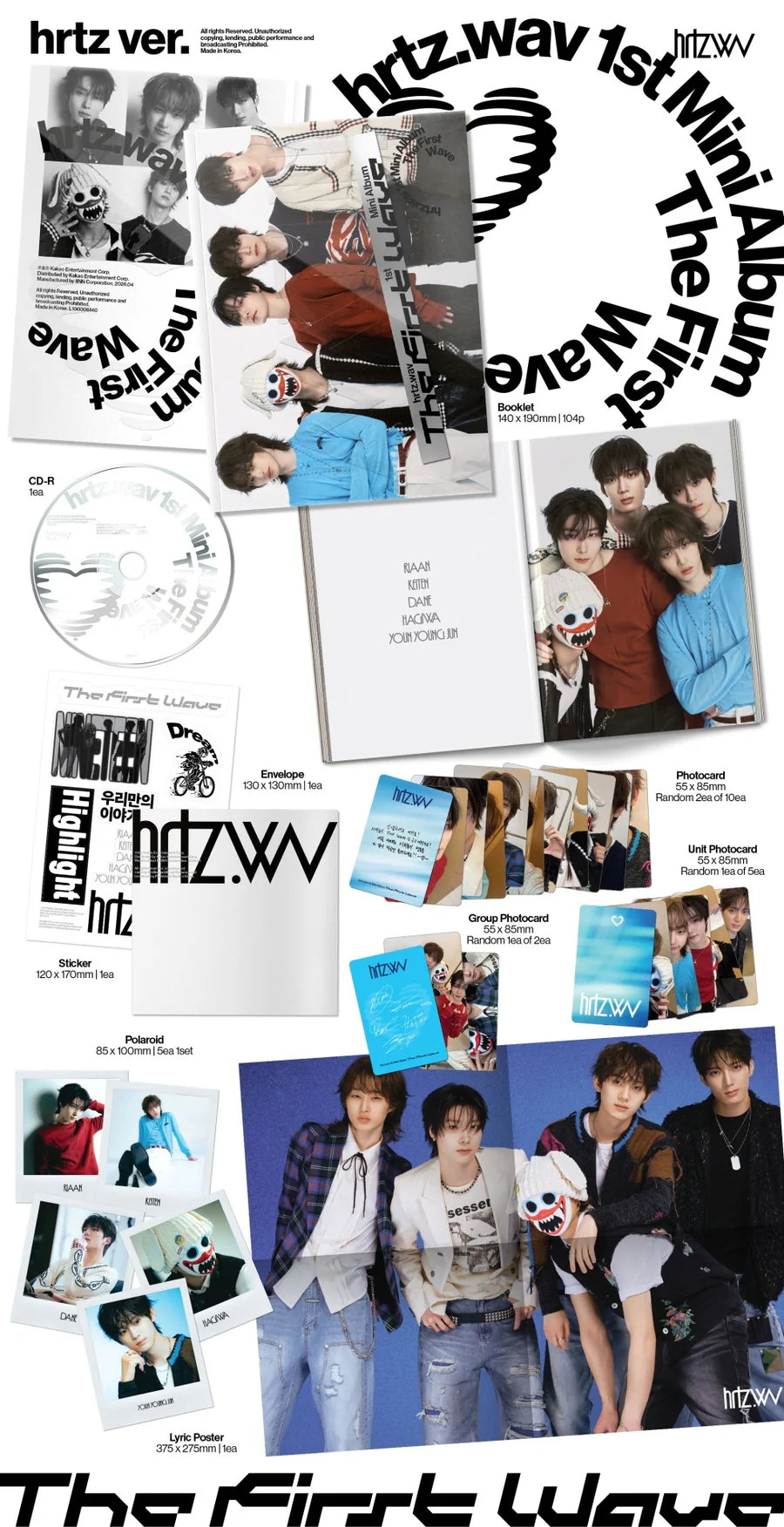 HRTZ.WAV - [THE FIRST WAVE] 1st Mini Album RANDOM Version