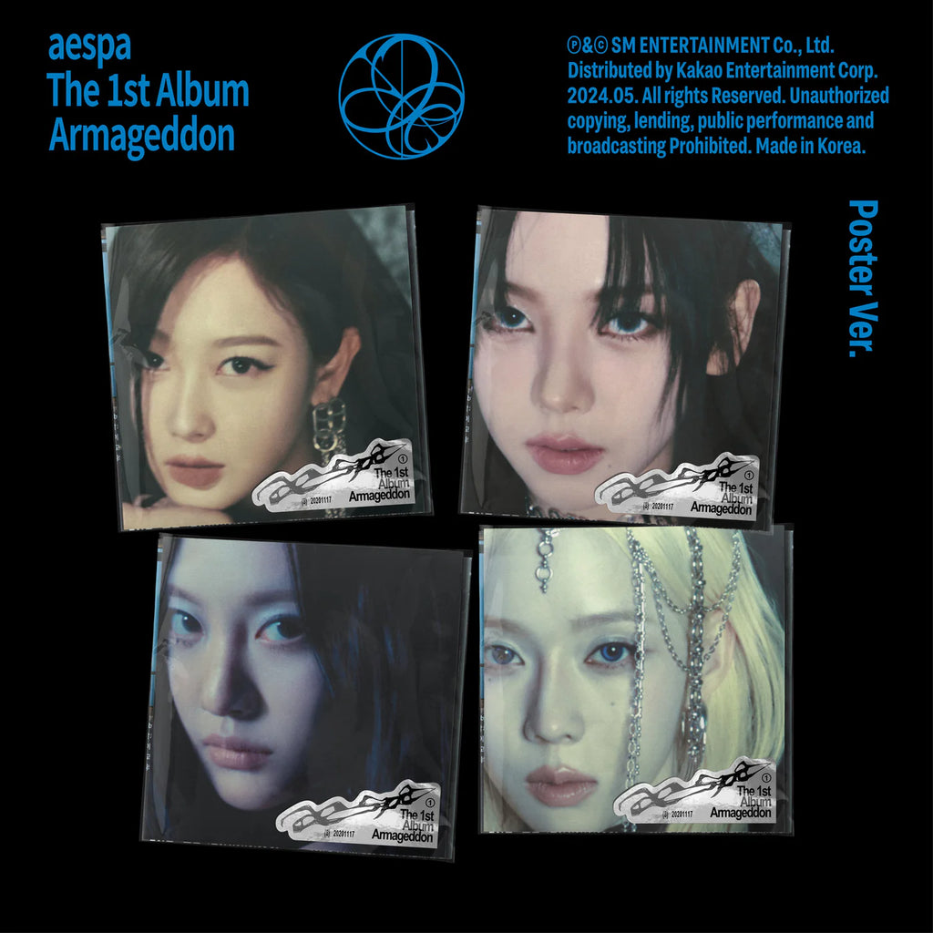 aespa - 1ST ALBUM [Armageddon] Poster Ver. RANDOM