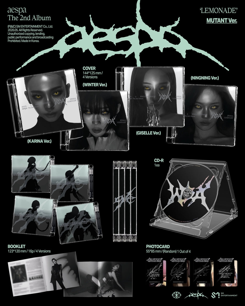 aespa - 2nd Album [LEMONADE] MUTANT Ver.