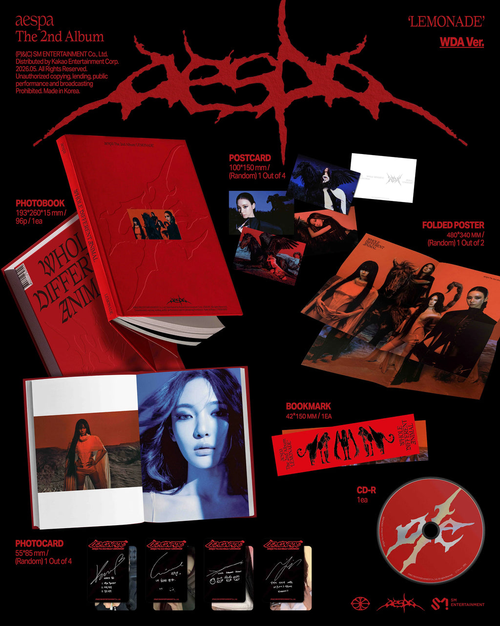 aespa - 2nd Album [LEMONADE] WDA Ver.