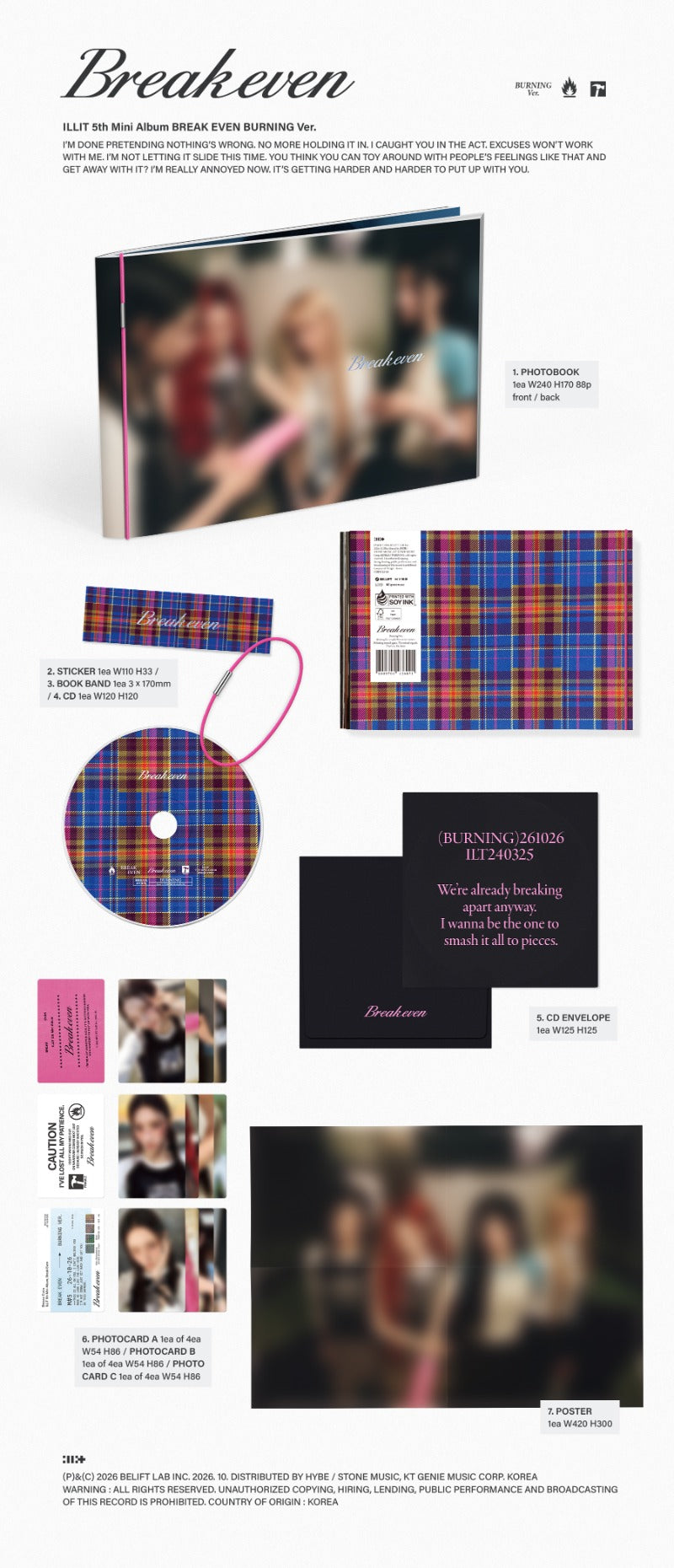 (10/25) preorder ILLIT 5th Mini Album [BREAK EVEN] ⟡POB⟡