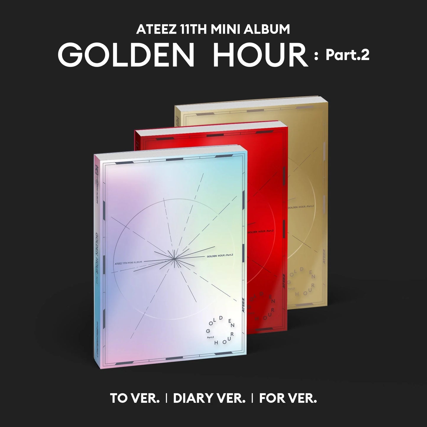 ATEEZ - 11th Mini Album [GOLDEN HOUR : Part.2] Standard Ver. Random