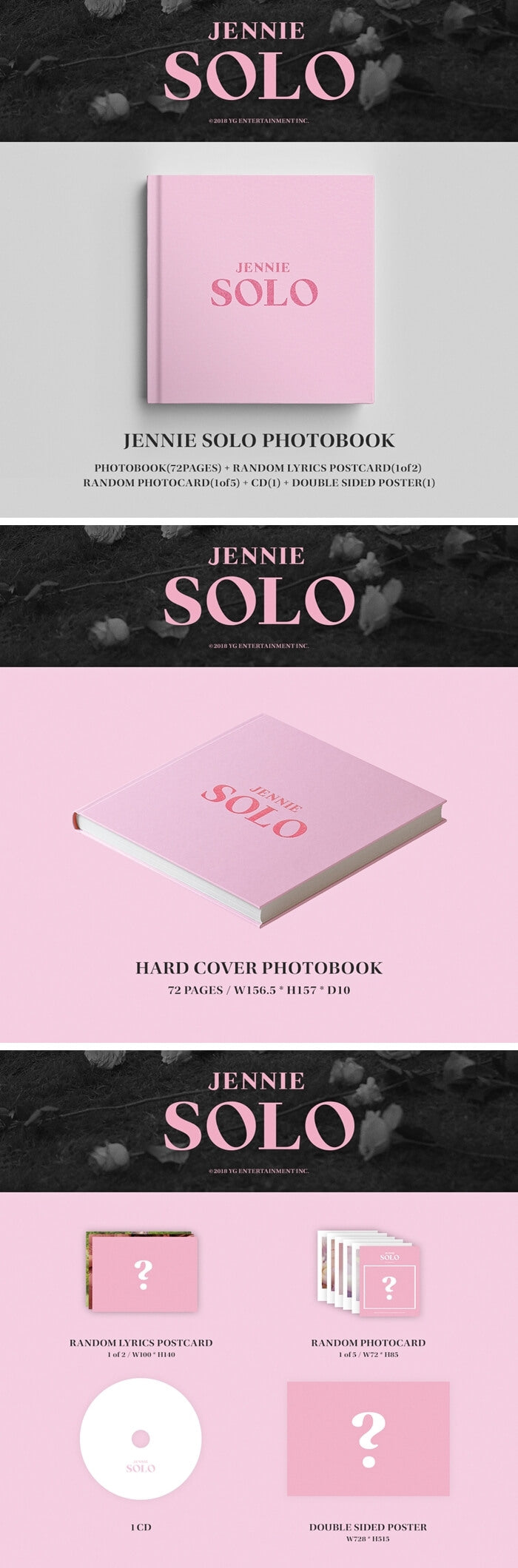 JENNIE 1st Single Album [SOLO] Photobook Ver.