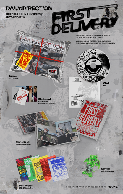 DAILY:DIRECTION 1st Single Album [FIRST:DELIVERY] (EXPRESS Ver. / NEWSPAPER Ver.)