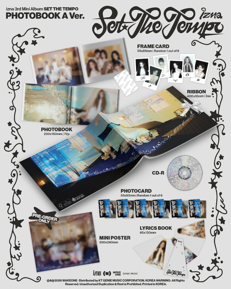 izna SET THE TEMPO - PHOTOBOOK Ver.