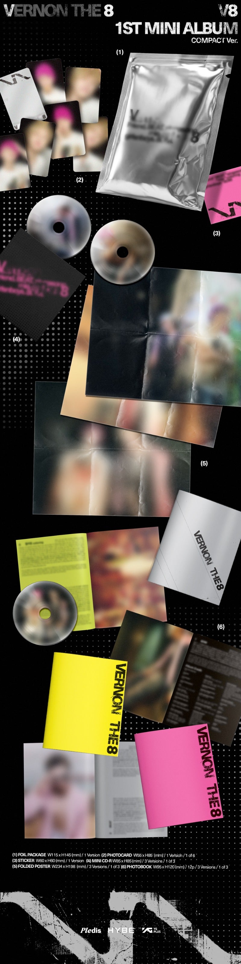 V8 (SEVENTEEN) 1st Mini Album [V8] (Compact Ver.)