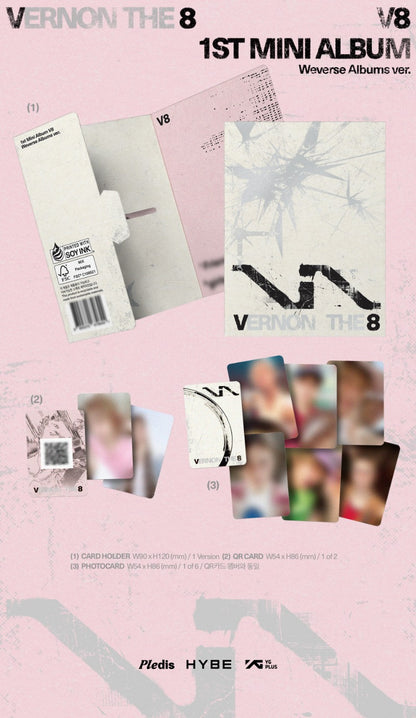 PRE-ORDER V8 (SEVENTEEN) 1st Mini Album [V8] (Weverse Albums ver.)