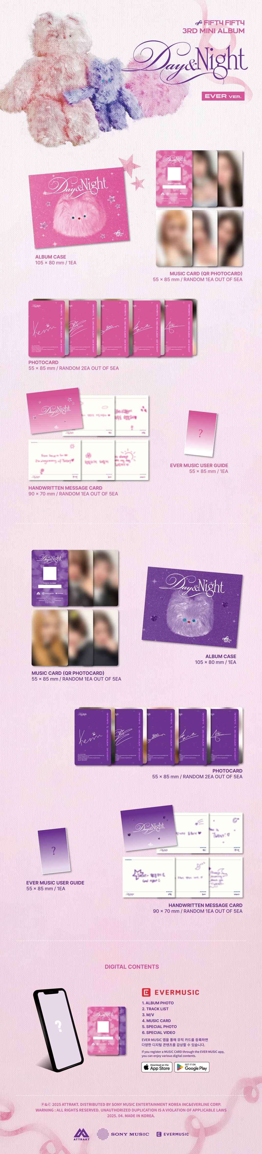 FIFTY FIFTY 3rd Mini Album [DAY & NIGHT] (EVER Ver.)