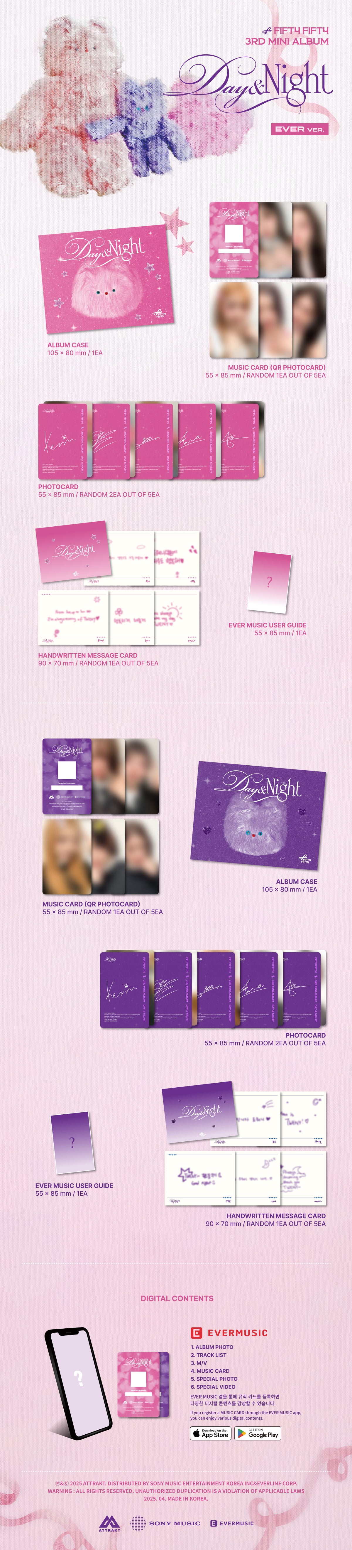FIFTY FIFTY 3rd Mini Album [DAY & NIGHT] (EVER Ver.)