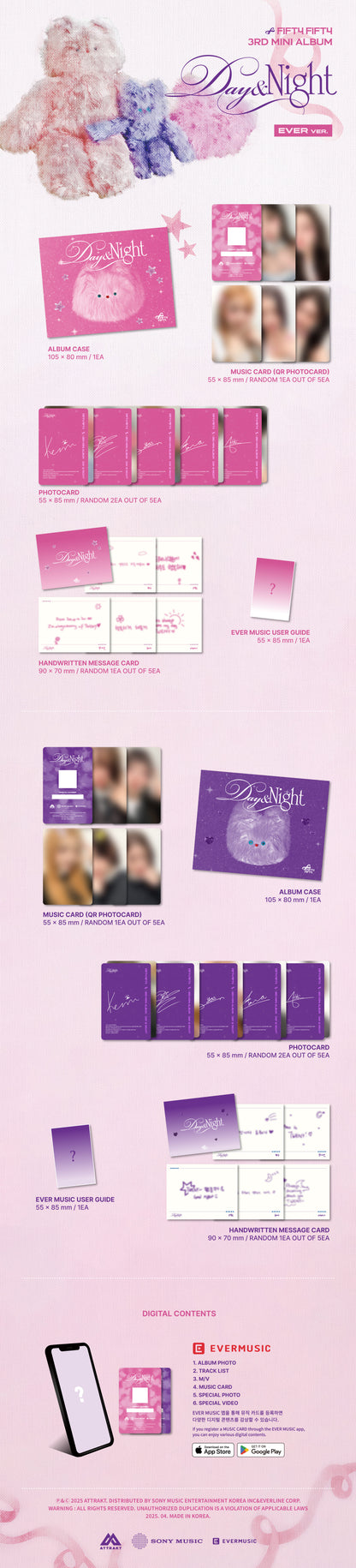 FIFTY FIFTY 3rd Mini Album [DAY & NIGHT] (EVER Ver.)