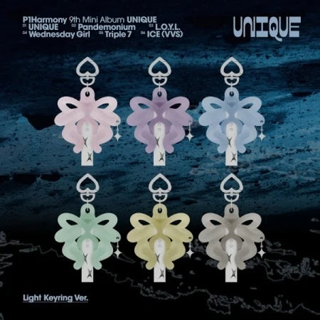 P1Harmony - [UNIQUE] 9th Mini Album LIGHT KEYRING RANDOM Version