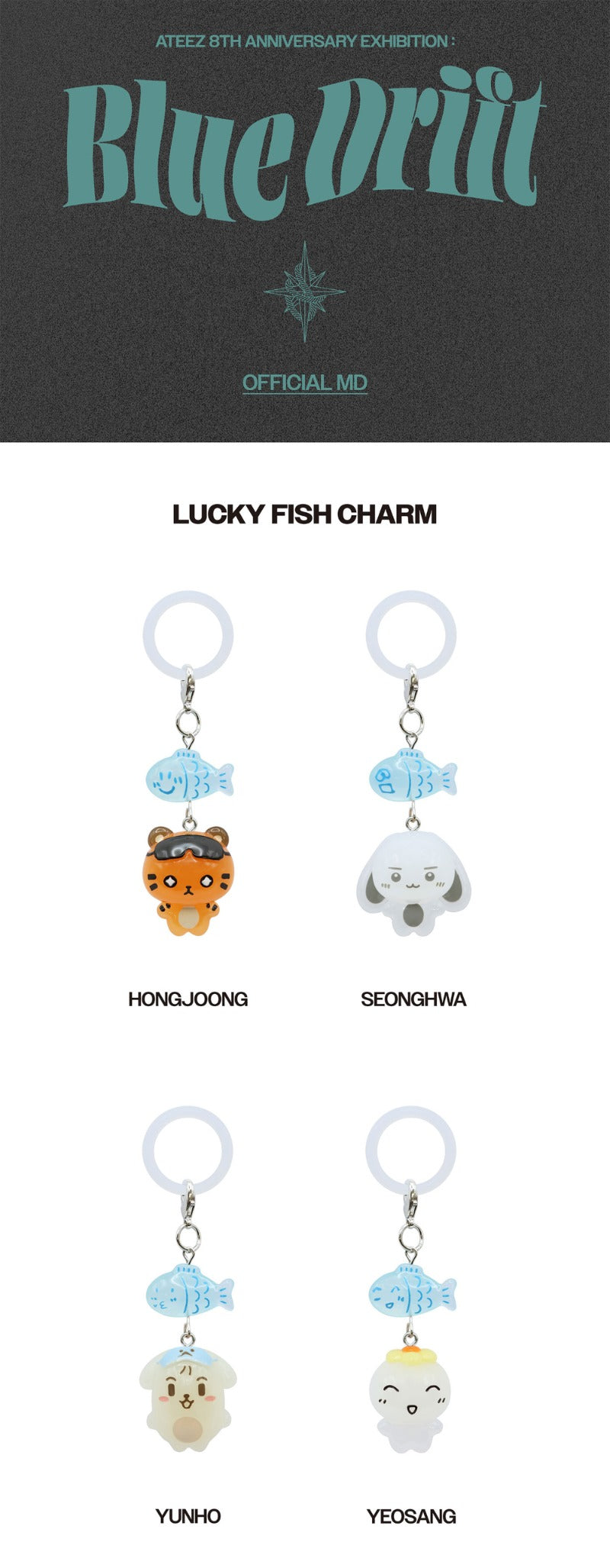 (10/5) ATEEZ [ATEEZ 8TH ANNIVERSARY : Blue Drift] LUCKY FISH CHARM