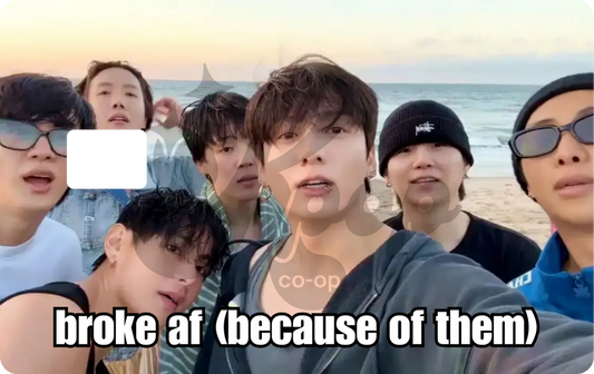 Broke AF Bangtan Credit Card Skin