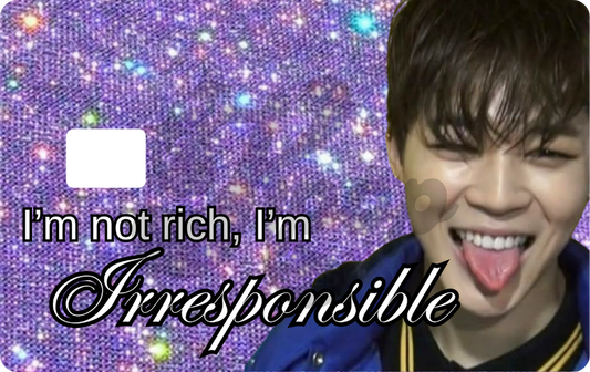 Jimin I'm not Rich Credit Card Skin
