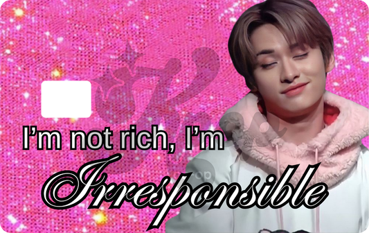 Not Rich SKZ Credit Card Skin