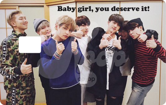 Babygirl Bangtan Credit Card Skin