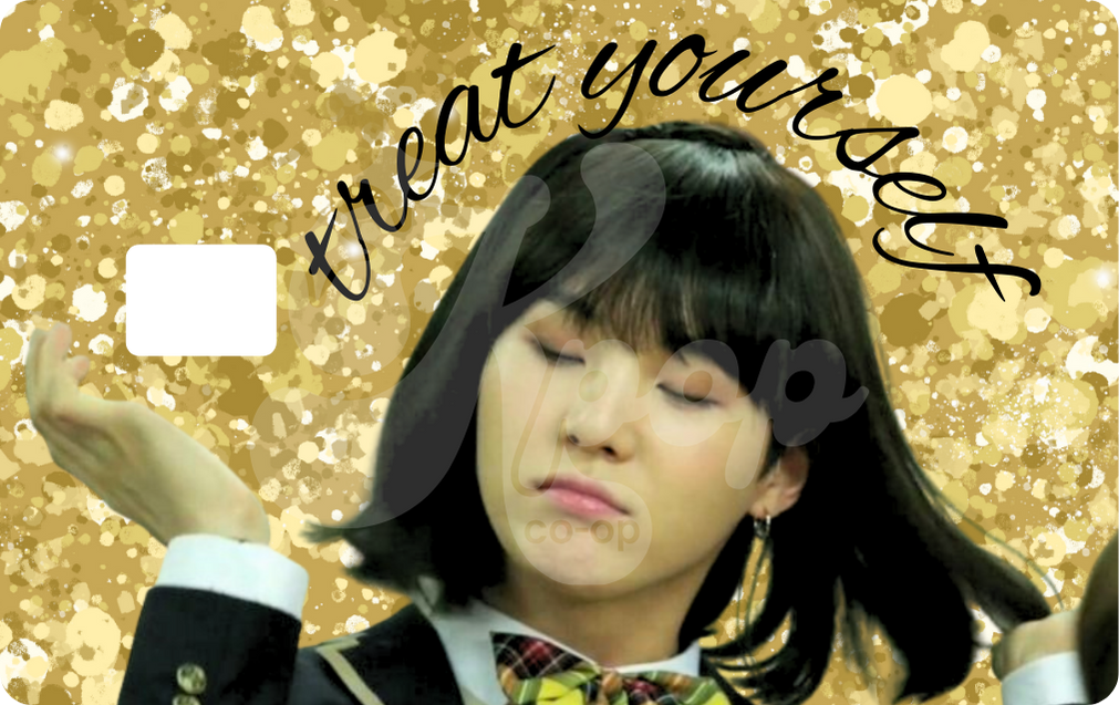 Yoongi Treat Yourself Credit Card Skin