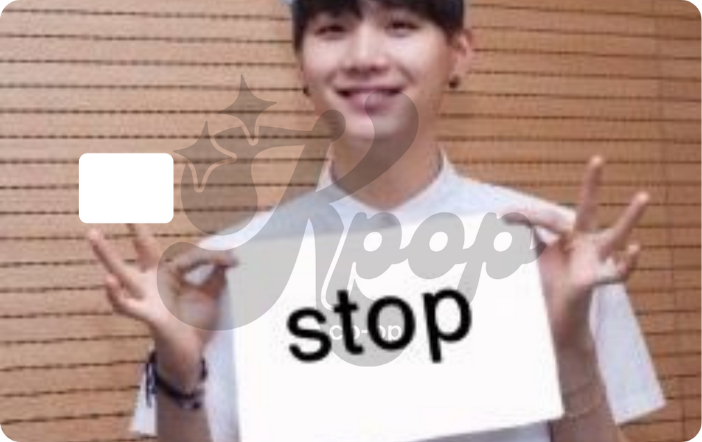 Yoongi Stop Credit Card Skin
