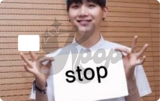 Yoongi Stop Credit Card Skin