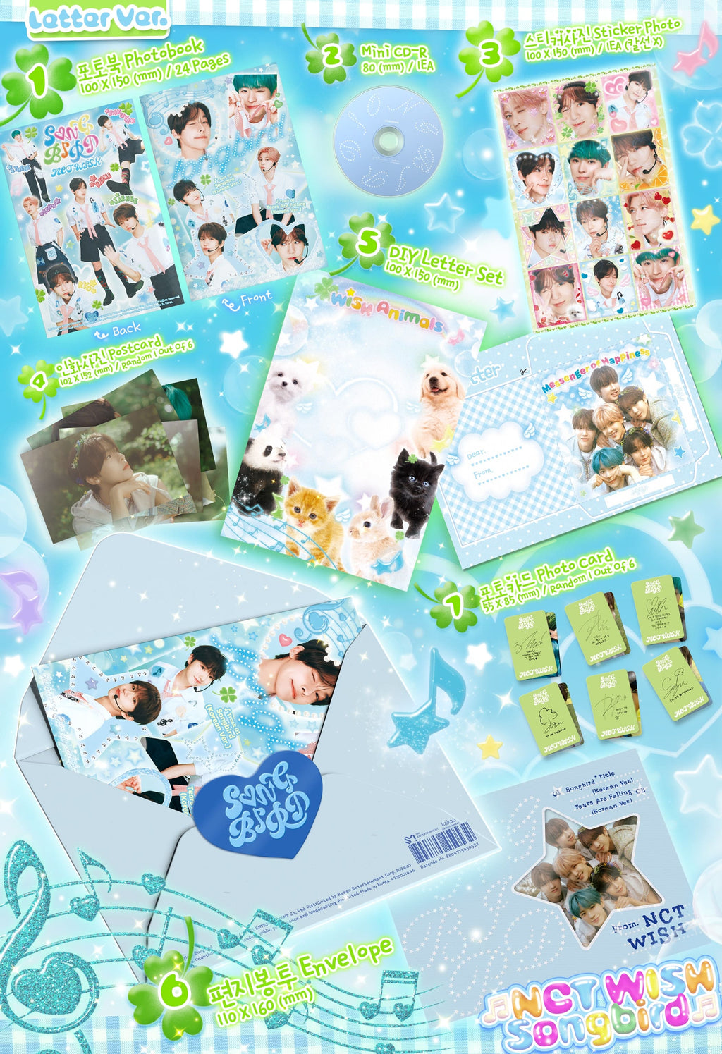 NCT WISH - Songbird - Letter Ver.