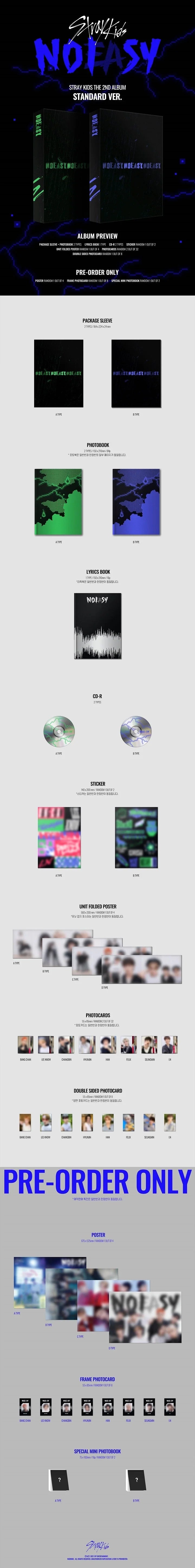 STRAY KIDS - [NOEASY] 2nd Album STANDARD RANDOM Version