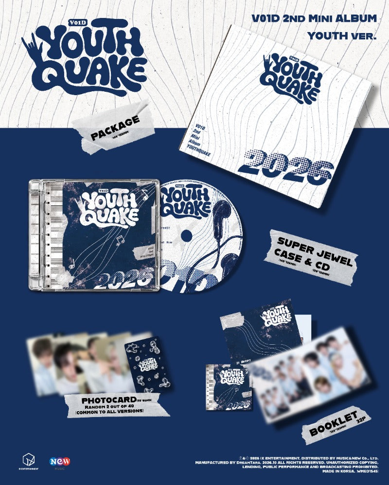 (10/11) preorder V01D 2nd Mini Album [YOUTHQUAKE]