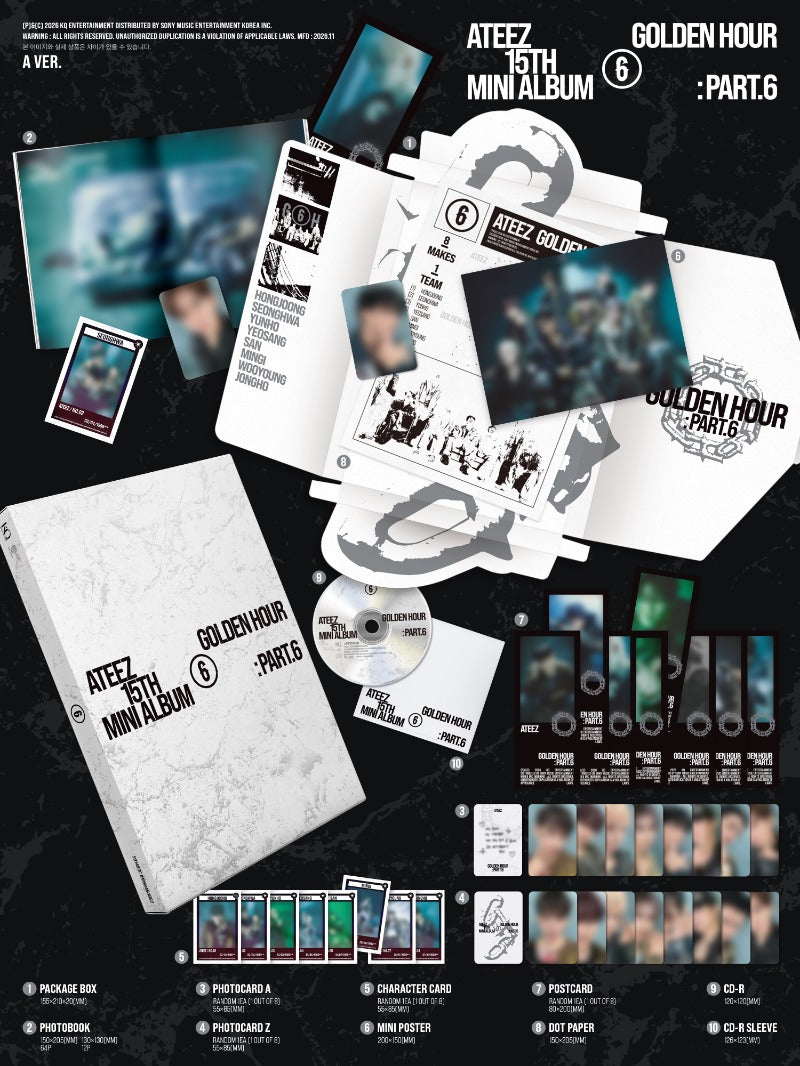 (11/11) preorder ATEEZ [Golden Hour Part 6]