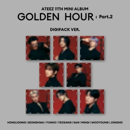 ATEEZ - [GOLDEN HOUR : PART.2] 11th EP Album DIGIPACK RANDOM Version - NONE