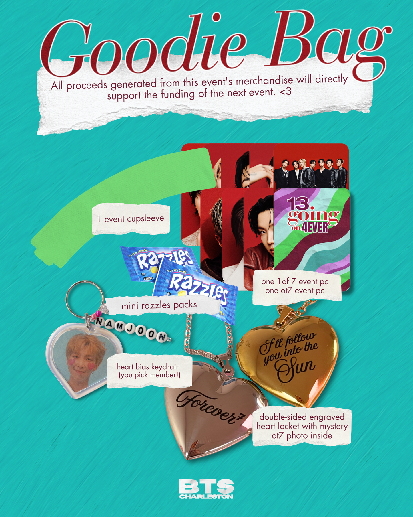 Goodie Bag for "13 Going on 4EVER" Bangtan Event