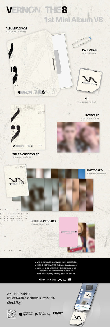 PRE-ORDER V8 (SEVENTEEN) 1st Mini Album [V8] (KiT Ver.)