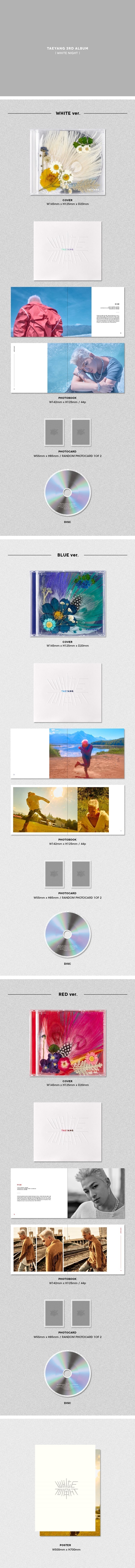 Bigbang Taeyang - [White Night] 3rd Album RANDOM Version