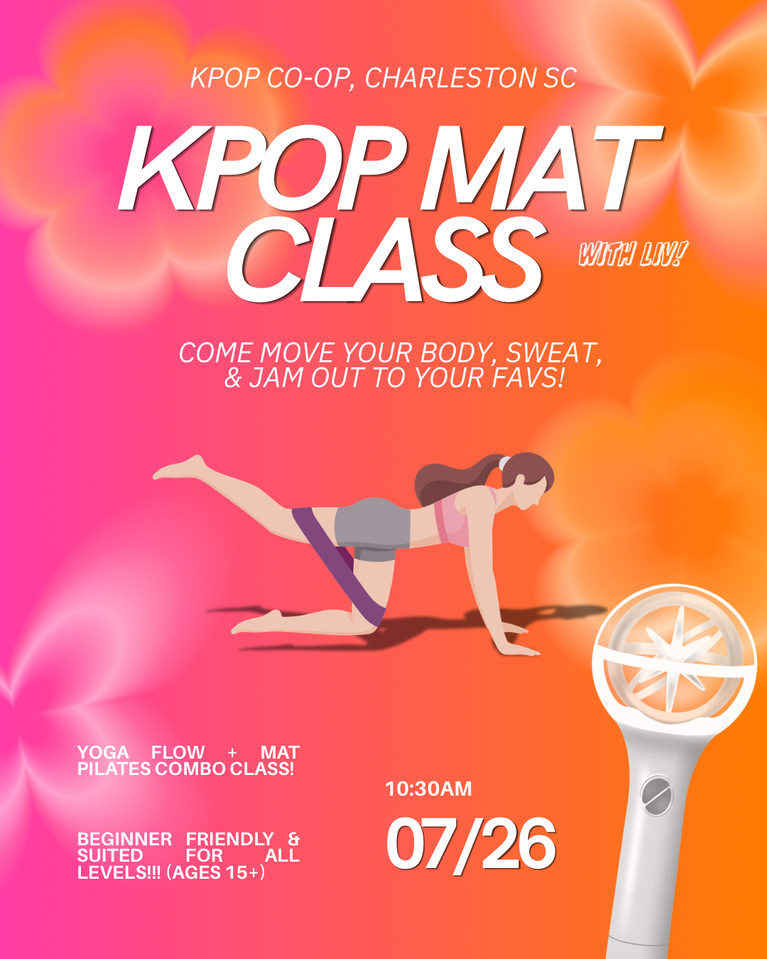 Kpop Yoga Flow & Mat Pilates Combo Class Tickets