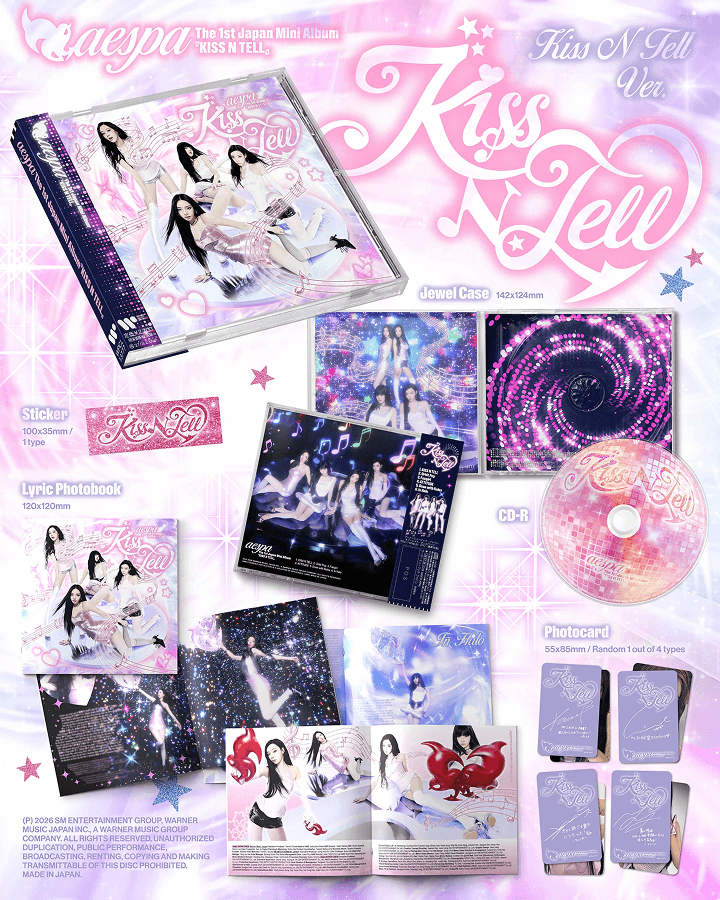 aespa - The 1st Japan Mini Album Kiss N Tell - KISS N TELL Ver.
