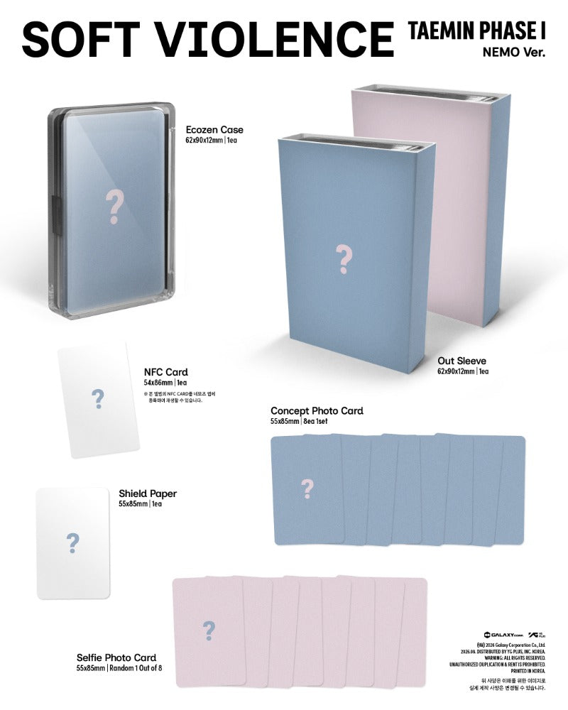 (8/31) Pre-Order TAEMIN - [PHASE I : Soft Violence] (NEMO Ver.)