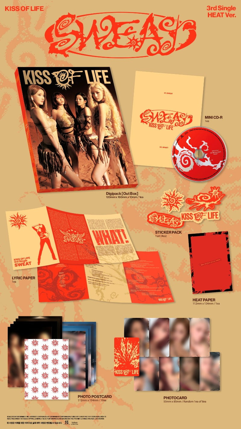 KISS OF LIFE 3rd Single Album SWEAT