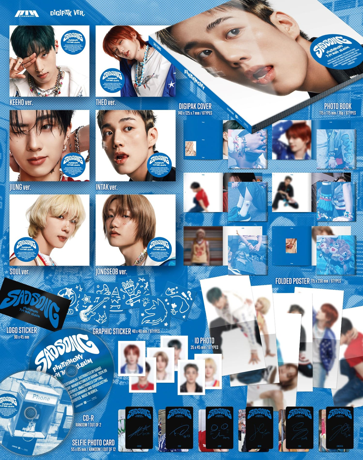 P1Harmony - SAD SONG - Digipack Ver.