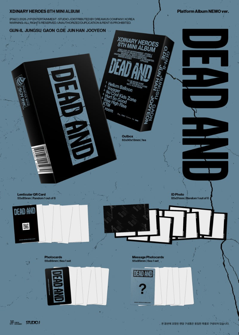 Xdinary Heroes 8th Mini Album [DEAD AND] (Platform Album NEMO Ver.)