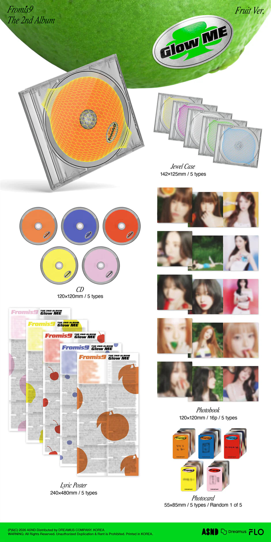 fromis_9 - 2nd Album [Glow ME] Fruit Ver.