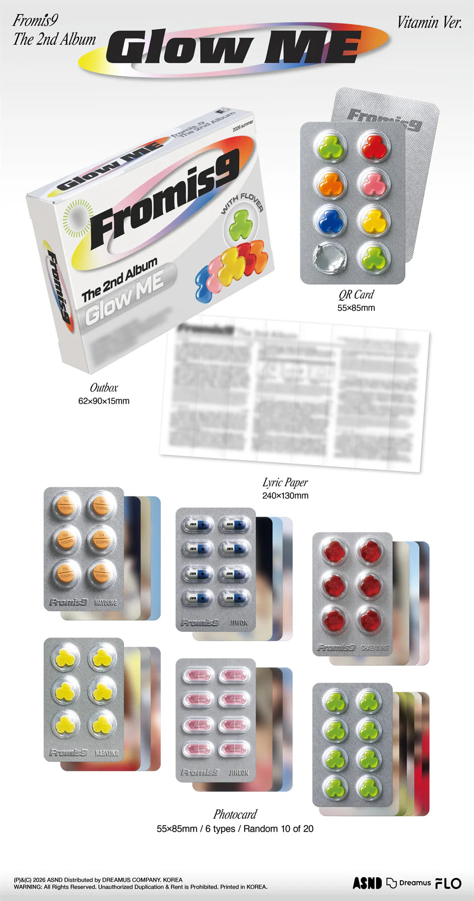 fromis_9 - 2nd Album [Glow ME] Vitamin Ver.